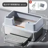 Bandeja de arena para gatos de acero inoxidable, estilo abierto, de lados altos, extragrande, anti-salpicaduras, profundizada, inodoro para gatos semicerrado, accesorios para mascotas