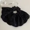 Falda de Encaje Hueco Semicircular Anillo para el Cabello Tipo Intestino Grueso Nuevo para Mujer Cuerda Dulce para el Cabello Accesorios Elegantes para el Cabello de Combinación Universal