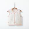 Colete Quente para Bebê Recém-Nascido Algodão Puro Colete para Bebê Roupa de Primavera e Outono Colete Acolchoado para Recém-Nascido Top Pequeno Winch