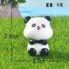 Miniatura de Figura de Panda de Dibujos Animados, Accesorio Creativo de Decoración DIY, Adorno de Escritorio, Decoración de Panda