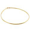 Collar Redondo de Acero Inoxidable Estilo Europeo y Americano, Suministro de Comercio Exterior, Joyería para Mujer al por Mayor Color Dorado, Gargantilla de Acero de Titanio
