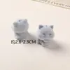 Pingente de Porquinho Gato Pintinho de Pelúcia Estéreo Desenho Animado Acessórios para Joias Brincos Colar Chaveiro DIY