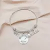Joyería Transfronteriza Europea y Americana Graduación Micro Capítulo Sombrero de Licenciado Pergamino Colgante de Perla Pulsera Pulsera de Acero Inoxidable