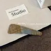 Presilhas de cabelo de pelo sintético com estampa outono/inverno estilo japonês e coreano, grampos geométricos para mulheres, presilhas suaves e joviais para franja lateral