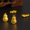 Acessórios de jóias DIY acessórios de liga fosco ouro fu personagem pingente de amendoim pingente pingente