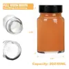 Garrafa de reagente de vidro transparente de boca larga de 2 oz/60 ml mais vendida na Amazon, garrafa para tinta, suco, bebida, atacado do fabricante