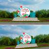 Escultura Temática Parque Estado de Derecho Acero Inoxidable Fuente Limpia y Honesta Cuadrado Libro Cuadrado de Granos Valiosos Adornos Grandes