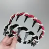 Diadema de Terciopelo de Moda con Dientes, Antideslizante, Aumenta la Altura, Nuevo Anticaída, Envoltorio de Perlas Vintage, Diadema Versátil