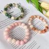Pulsera de Cuentas Degradadas de Raíz de Bodhi de Jade Blanco con Garra de Gato Sentido de Alta Gama Nicho de Alta Gama Adornos Pulsera de Cuentas de Rosario Pulsera de Cuentas Poco Profundas
