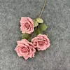 Flores Artificiales Estilo Europeo Manta Estampada Rosas Rosas de Esquina Decoración de Salón de Bodas Hogar Hotel Adornos de Flores Falsas