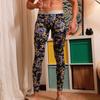Pantalones cálidos de otoño para hombre delgados con estampado en el vientre estudiantes universitarios leggings ajustados estampado pantalones para casa hombre 018C * K