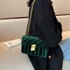 Bolso de cadena con costuras cruzadas para mujer, bolso de hombro bandolera de mano, bolsos de hombro y mensajero
