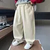 Pantalones de Primavera y Otoño para Niños 2026 Nuevo Estilo Coreano de Moda Pantalones Largos Casuales Tipo Cuchillo Curvo Ropa de Otoño para Bebé Pantalones de Pierna Recta Tendencia