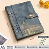 Guochao A5 Caderno de Folhas Soltas Caixa de Presente Conjunto Personalizado Bloco de Notas para Escritório de Negócios Caderno Planejador de Alto Valor