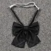 [Gris Carbón Pequeño] Tela Acabada Corbata de Uniforme JK Japonés Corbata Camisa Falda de Uniforme Escolar Lazo de Cuello