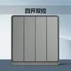 Painel Tomada Interruptor Chint Phantom Grey Casa 86 Espaços Cinza Prata 6m Tomada de Parede Embutida Decoração de Casa Atacado