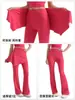Conjunto destacável de duas peças com calça boca de sino, calça-saia de cintura alta que cobre o quadril, calça longa esportiva ao ar livre para yoga com leve boca de sino, roupa feminina para fitness