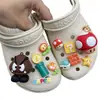 Acessórios Crocs Fivela de Sapato DIY Flor de Sapato Estéreo Infantil Removível Super Mario Moeda de Ouro Cogumelo Sapatos Decorativos