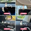 Espelho retrovisor deitado boneca feminina enfeites de carro gato fofo sonolento gato preguiçoso console central tela decoração ornamentos