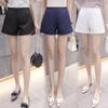 Shorts de Mujer Verano 2023 Nuevo Estilo Coreano Cintura Alta Adelgazantes Forma A Pierna Ancha Pantalones Cortos Ajustados Delgados Combinan con Todo Estudiante Pantalones de Tres Minutos para Usar por Fuera