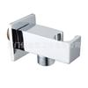 Enchufe de Baño de Alta Calidad Enchufe Cuadrado Empotrado Soporte de Ducha de Cobre Puro Accesorios Cuadrados para Ducha Venta al por Mayor