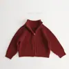 Mq~100% Algodão Puro Jaqueta de Outono e Inverno Nova de Algodão Puro para Meninos e Meninas, Cardigã Estiloso para Sair, Algodão e Espessamento