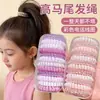 Gomas para el pelo de cordón de teléfono de dopamina, Cuerdas para el pelo dulces para niños, Gomas para el pelo que no dejan marca, Bandas de goma duraderas de alta elasticidad, Accesorios para el pelo