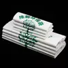 Bolsas de plástico biodegradable con patrón de logo impreso personalizado, bolsas de embalaje de alimentos totalmente ecológicas, bolsas tipo camiseta