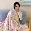 Manta de vellón de leche chal de oficina manta para siesta manta de aire acondicionado dormitorio de estudiante siesta colcha pequeña manta para sofá