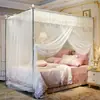 Mosquitero Doméstico 2025 Nuevo Dormitorio Instalación Tradicional Sin Instalación Tipo Varilla de Soporte para Cama Individual Engrosado Familiar Antiguo