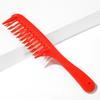 Peine para Cabello Rizado Peine de Masaje Herramienta de Peluquería Perm Belleza Peine para Cabello Suave Plástico Peine de Doble Fila Peine de Galería Dentado Negro