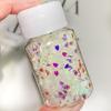 Pétalas de Cereja Lantejoulas Nail Art Glitter Laser Flush Cânhamo Cebola em Pó Pétala Cristal Cola Gotas Pacote de Material DIY Areia Movediça Mahjong
