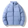 Chaqueta acolchada de invierno transfronteriza, engrosada para abrigar, diseño moderno de corte holgado con cuello alto, abrigo acolchado unisex