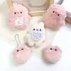 Lindo Colgante de Muñeca Cerdo Conejo Babero Accesorios Conejo Rubor Colgantes de Bolso Pequeño Regalo