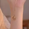 Collar Cuadrado Simple y Elegante para Mujer, Lujo Ligero de Gama Alta, Versátil para el Uso Diario, Cadena para Suéter, Diseño de Nicho, Joyería de Cadena para Clavícula