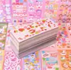 Pegatinas de tarjetas goo coreanas de tamaño grande 100 sin repetir con pegatinas de tarjetas láser a juego gratis decorativas para Instagram fotos DIY