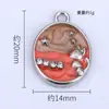 Nuevo Superventas Creativo Personalizado Gato Estrella Doble Colgante Blanco K Colgante Accesorios DIY Material Aleación de Metal con Goteo de Aceite Al Por Mayor