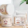 Bastoncillos de algodón de doble punta, hisopos desechables para desmaquillar y limpiar, empaquetados en una bolsa, para la limpieza de oídos y uso general en el hogar