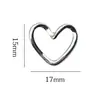 Accesorios para Uñas DIY Corazón de Melocotón Hueco Simple Forma de Corazón Aleación Tridimensional Accesorios para Uñas DIY Al por Mayor en Stock
