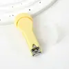 Cortador de unhas série cor de doce com capa protetora simples criativo mini afiado portátil