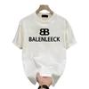 Camiseta de Manga Curta para Alunos do Ensino Médio Masculina 2025 Novo Verão Algodão Tendência Alunos do Ensino Fundamental Vestido de Verão Meninos Adolescentes Roupa Masculina