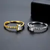 Nuevo Anillo Abierto de Moda Estilo Coreano Jinse para Mujer con Diseño Personalizado de Cadena Retorcida Irregular Anillo para Dedo Índice