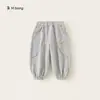 Roupas infantis Bangxuan Huzhou Zhili, calças jogger lisas para meninas, calças de bebê folgadas, calças esportivas infantis, calças para bebês