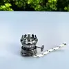 Lámpara de queroseno casera lámpara de ghee cabeza de lámpara de queroseno antigua pantalla de lámpara de vidrio verde accesorios para lámpara de aceite cabeza de lámpara atenuación recipiente para vino