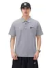 Ropa para Hombre Fengshe / Nueva Camisa Polo de Verano para Hombre Estilo Americano Holgada de Manga Corta con Cuello Campana y Efecto Lavado Vintage Nieve