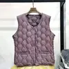 Chaleco Ligero de Algodón Estilo Nuevo 2026 para Mujer, Chaleco Corto sin Cuello Otoño e Invierno, Chaqueta Redonda Talla Grande