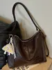 Mochila retro casual de gran capacidad para mujer 2026 nuevo bolso de hombro tipo tote de color liso para el verano