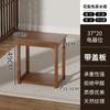 Mesa de té pequeña para el hogar, mueble auxiliar, mueble auxiliar de madera maciza, mesa de centro, tetera, cubo integrado, mueble para té