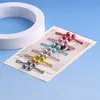 Clip de Perla de Pintura Metálica Brillante Caja de Almacenamiento Simple Transfronteriza Clip para Joyería Decoración de Accesorios para Ropa Caja Mini Portátil