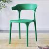 Silla de esquina con respaldo de plástico, ligera y de lujo, para comedor, oficina, exterior, para adultos, comedor